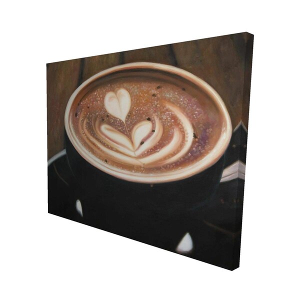 Begin Home Decor 16 x 20 in. Artistic Cappuccino-Print on Canvas - 2080-1620-GA117