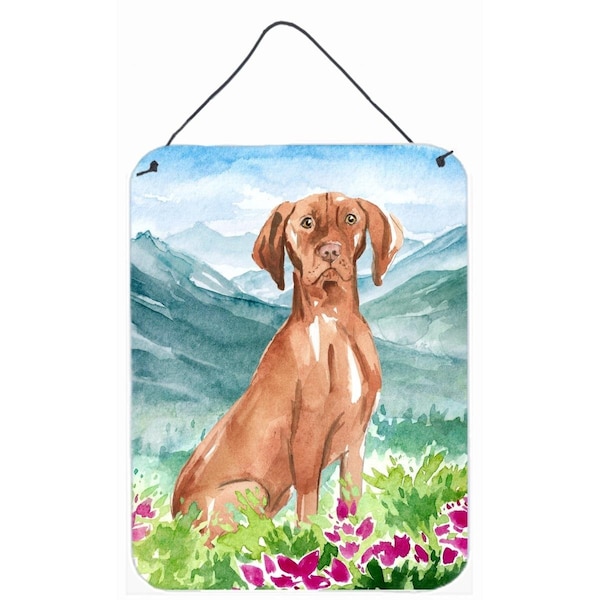 Carolines Treasures Mountain Flowers Vizsla Wall or Door Hanging Prints - CK2535DS1216