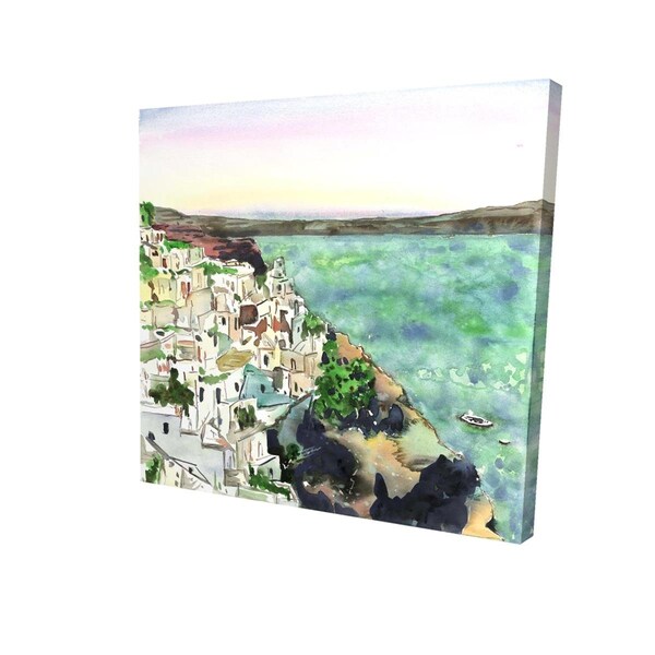 Begin Home Decor 16 x 16 in. Landscape of Crete-Print on Canvas - 2080-1616-CO131