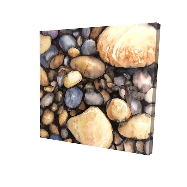 Begin Home Decor 32 x 32 in. Small Pebbles-Print on Canvas - 2080-3232-LA149