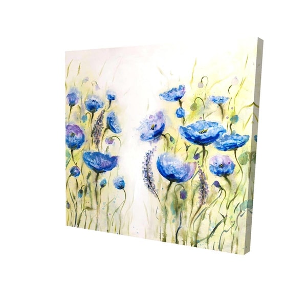 Fondo 16 x 16 in. Blue Garden-Print on Canvas - FO2791370