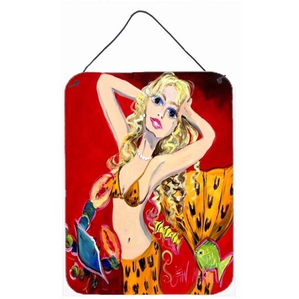 Carolines Treasures Red Mermaid Wall and Door Hanging Prints - JMK1181DS1216