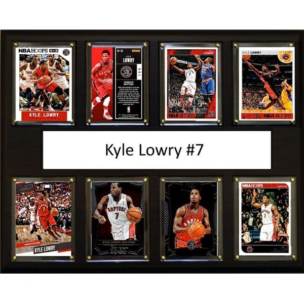 Williams & Son Saw & Supply C&I Collectables 1215LOWRY8C NBA 12 x 15 in. Kyle Lowry Toronto Raptors 8-Card Plaque - 1215LOWRY8C