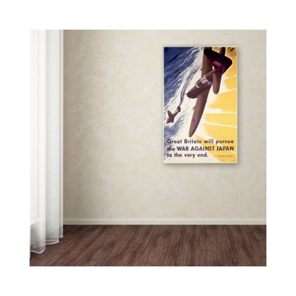 Trademark Fine Art 'Great Britain Will Pursue War Against Japan' Canvas Art, 12x19 - BL01409-C1219GG