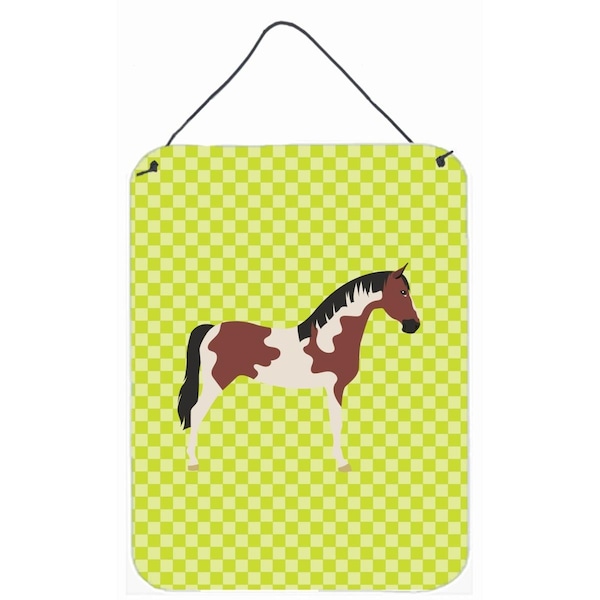 Carolines Treasures Pinto Horse Green Wall or Door Hanging Prints - BB7733DS1216