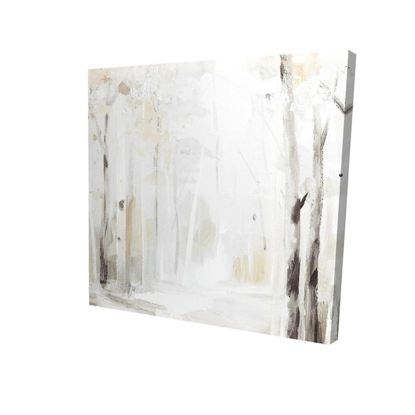 Fondo 32 x 32 in. Winter Forest-Print on Canvas - FO2790225