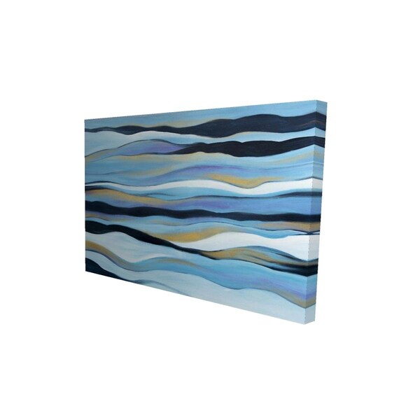 Fondo 20 x 30 in. Blue Sweep-Print on Canvas - FO2791227
