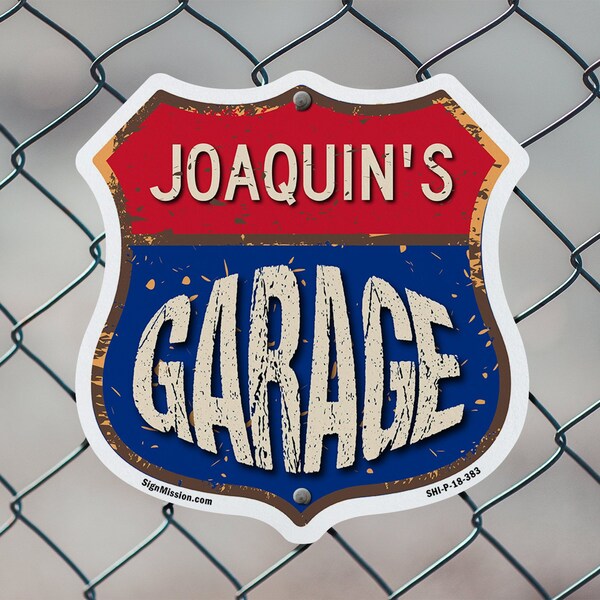 Signmission Joaquin's Garage, 12 inch X 12 inch, Plastic Sign, 2PK - SHI-P-2PACK-12-383-JOAQUIN