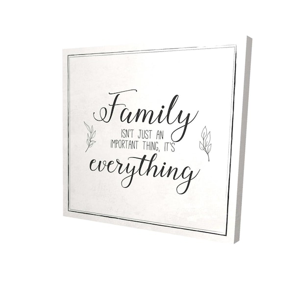 Begin Home Decor 16 x 16 in. Family-Print on Canvas - 2080-1616-QU45