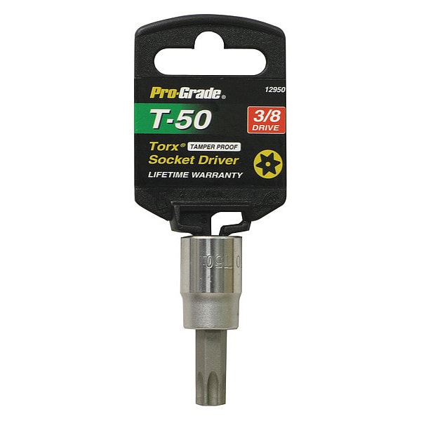 Pro-Grade Tools "ternal Torx Socket, 3/8"Dr., T50 - 12950