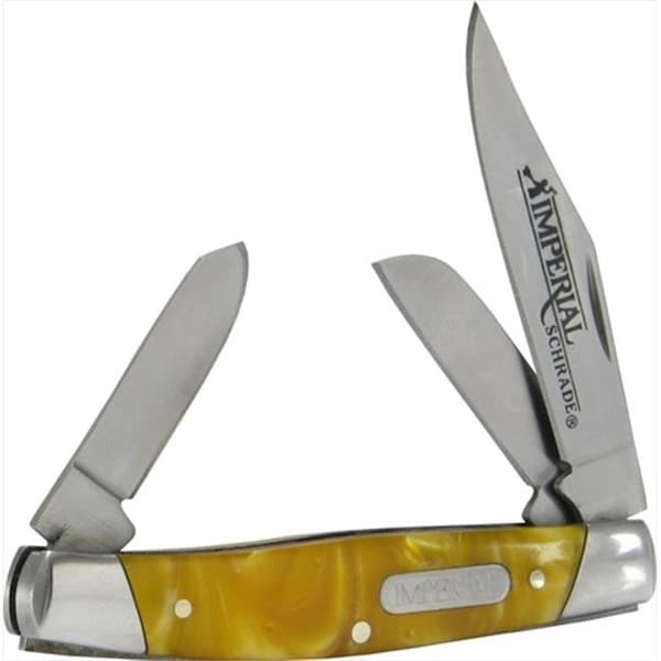Schrade Imperial Schrade Imperial IMP15S Medium Stockman with Amber Handle - IMP15S
