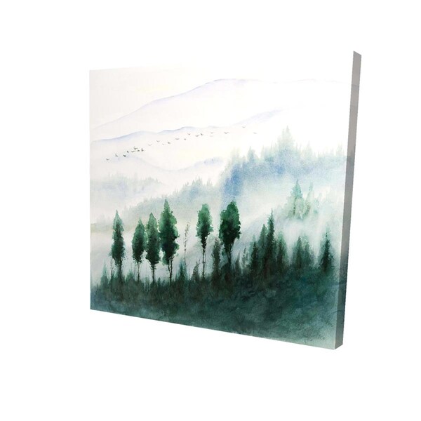 Fondo 32 x 32 in. Landscape In Watercolor-Print on Canvas - FO2788588