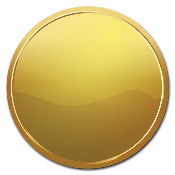 Signmission Gold Circle Corrugated Plastic Sign - C-12-CIR-GOLD