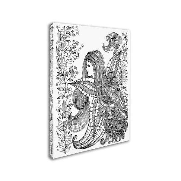 Trademark Fine Art KCDoodleArt 'Fairy 11' Canvas Art, 35x47 - ALI3583-C3547GG