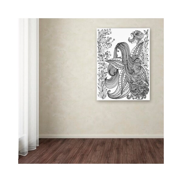 Trademark Fine Art KCDoodleArt 'Fairy 11' Canvas Art, 35x47 - ALI3583-C3547GG