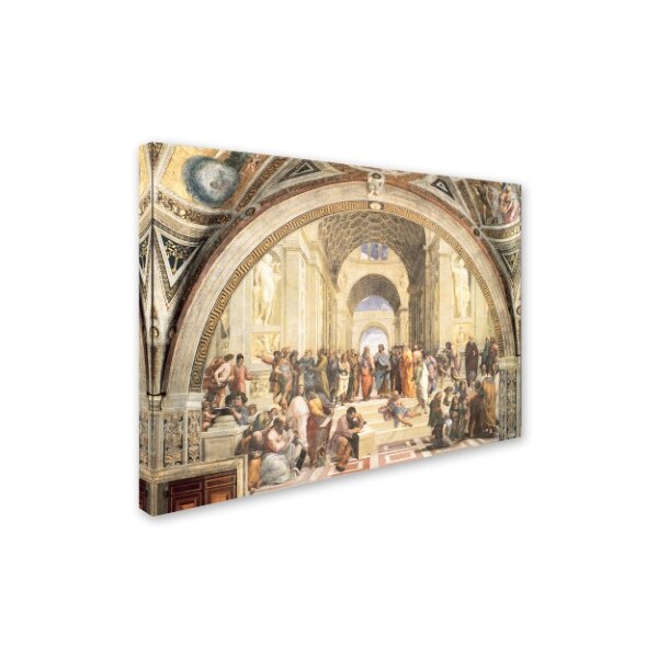 Trademark Fine Art Raphael 'School of Athens' Canvas Art, 14x19 - ALI10056-C1419GG