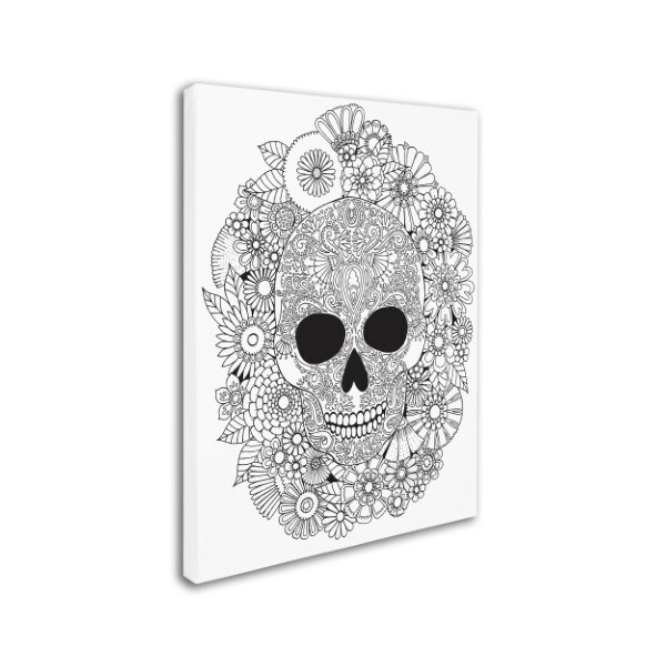 Trademark Fine Art Hello Angel 'Sugar Skull Wreath' Canvas Art, 14x19 - ALI2814-C1419GG