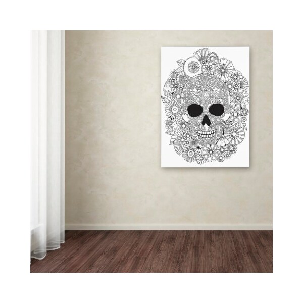 Trademark Fine Art Hello Angel 'Sugar Skull Wreath' Canvas Art, 14x19 - ALI2814-C1419GG