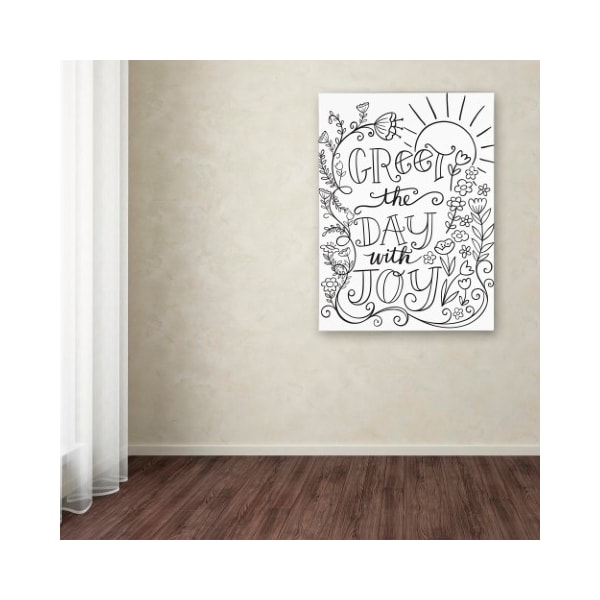 Trademark Fine Art Elizabeth Caldwell 'Greet The Day With Joy' Canvas Art, 24x32 - ALI5511-C2432GG
