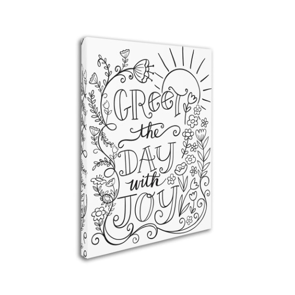 Trademark Fine Art Elizabeth Caldwell 'Greet The Day With Joy' Canvas Art, 24x32 - ALI5511-C2432GG