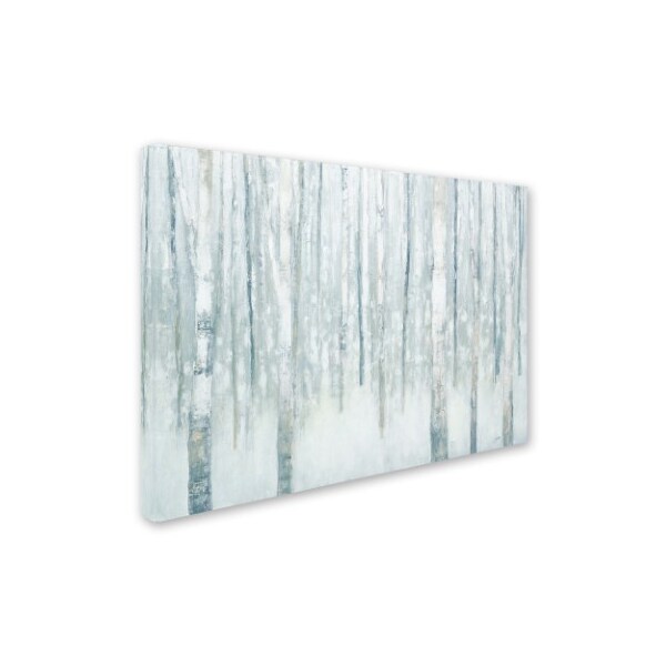 Trademark Fine Art Julia Purinton 'Birches in Winter Blue Gray' Canvas Art, 14x19 - WAP01124-C1419GG