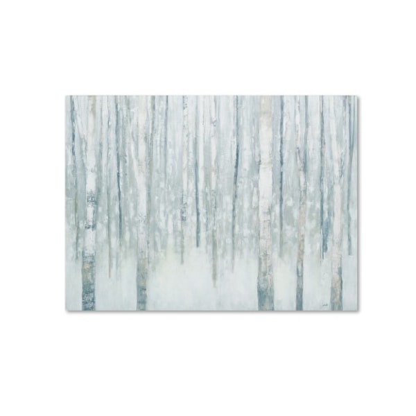 Trademark Fine Art Julia Purinton 'Birches in Winter Blue Gray' Canvas Art, 14x19 - WAP01124-C1419GG