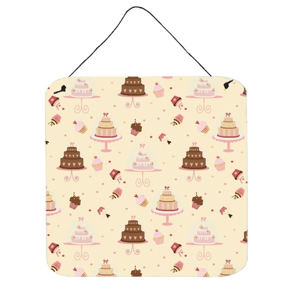 Carolines Treasures Cakes & Cupcakes Wall or Door Hanging Prints - BB7310DS66