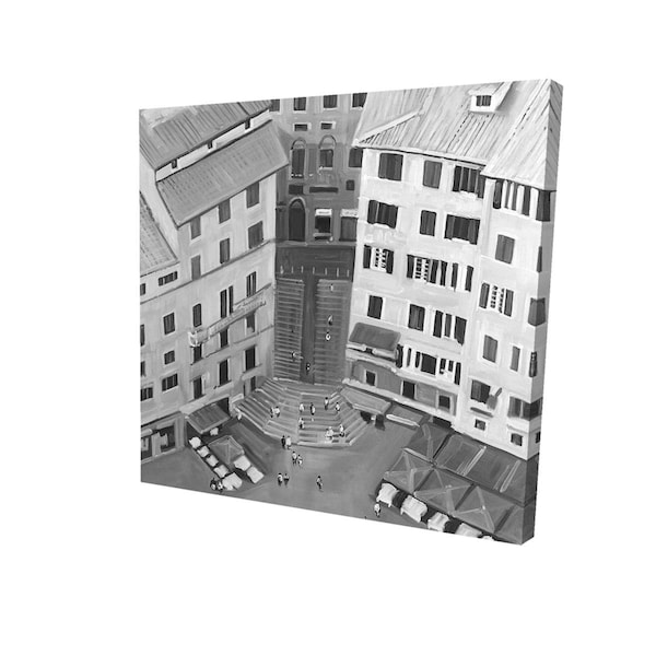 Begin Home Decor 16 x 16 in. Siena City In Italie-Print on Canvas - 2080-1616-ST42