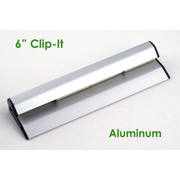 Electriduct Clip-It Strip 6" Magnetic Note and Paper Holder- Aluminum - HM-CSA-6