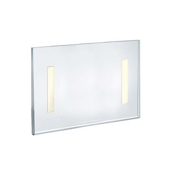 Azar Displays Clear Acrylic 11'' x 8.5'' Adhesive U-Frame, 2PK - 122022-GS-2PK