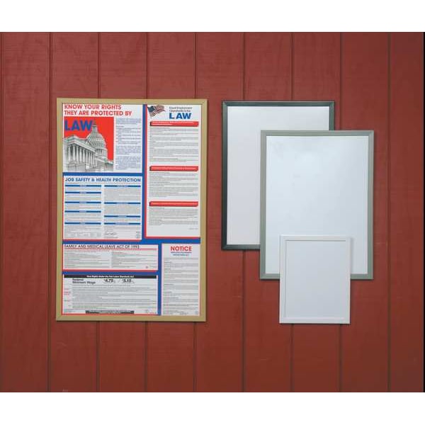 Zoro Select Poster Frame, Silver, 24 x 36 In. - UVSNAP3624B
