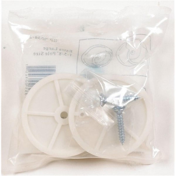Homecare Products RP-0034-25 1.6 in. dia. White Plastic Pole Sockets, 25PK - HO2089664