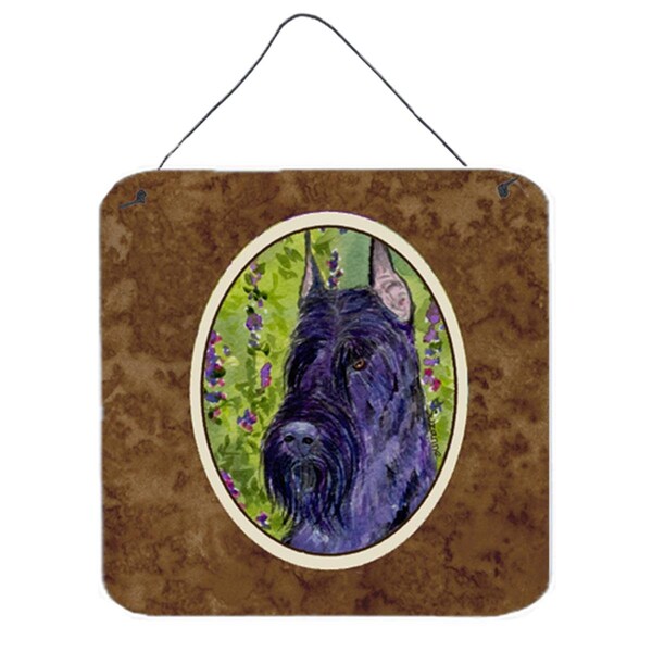 Micasa Scottish Terrier Aluminium Metal Wall or Door Hanging Prints - MI728612