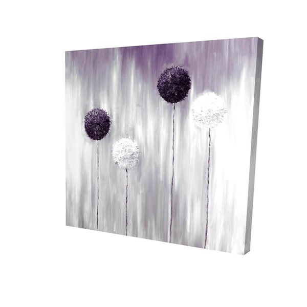 Begin Home Decor 16 x 16 in. Purple Allium Flowers-Print on Canvas - 2080-1616-FL180-1