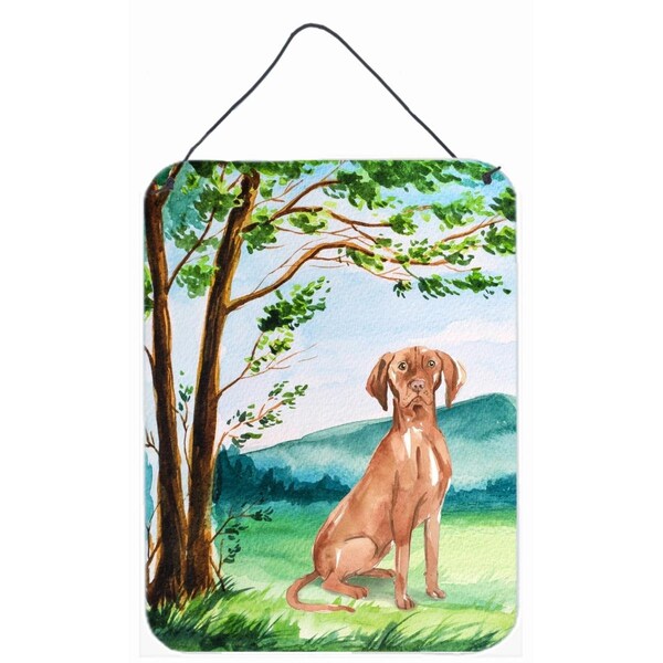 Carolines Treasures Under the Tree Vizsla Wall or Door Hanging Prints - CK2571DS1216