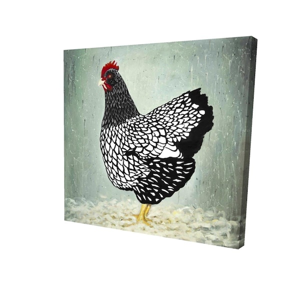 Fondo 16 x 16 in. Wyandotte Hen-Print on Canvas - FO2791194