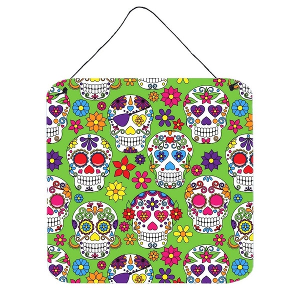 Carolines Treasures Day of the Dead Green Wall or Door Hanging Prints - BB5117DS66