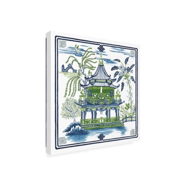 Trademark Fine Art Melissa Wang 'Pagoda Visit I' Canvas Art, 24x24 - WAG13186-C2424GG