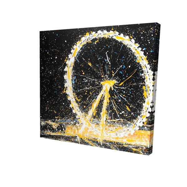Begin Home Decor 32 x 32 in. Abstract London Eye-Print on Canvas - 2080-3232-CI303