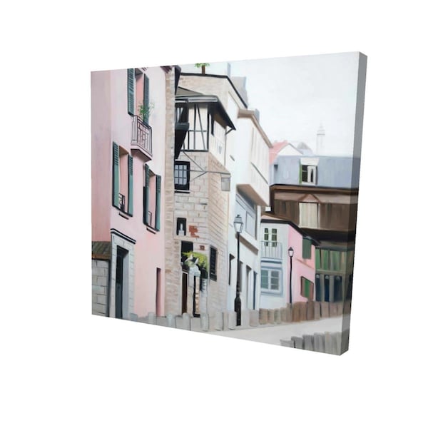 Begin Home Decor 32 x 32 in. Street In Montmartre In Paris-Print on Canvas - 2080-3232-CI372