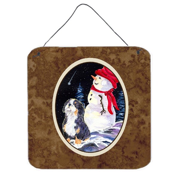 Jensendistributionservices 6 x 6 in. Bernese Mountain Dog Aluminium Metal Wall or Door Hanging Prints - MI1654967