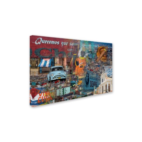 Trademark Fine Art Alberto Lopez 'Viva Cuba' Canvas Art, 30x47 - MA0849-C3047GG