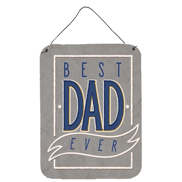 Carolines Treasures Best Dad Ever Wall or Door Hanging Prints - BB5430DS1216