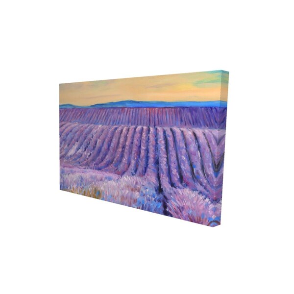 Fondo 20 x 30 in. Landscape of A Field of Lavender-Print on Canvas - FO2778814