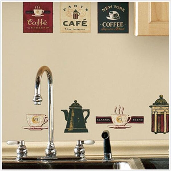 Roommates Roommates RMK1254SCS Coffee House Peel & Stick Appliques - RMK1254SCS