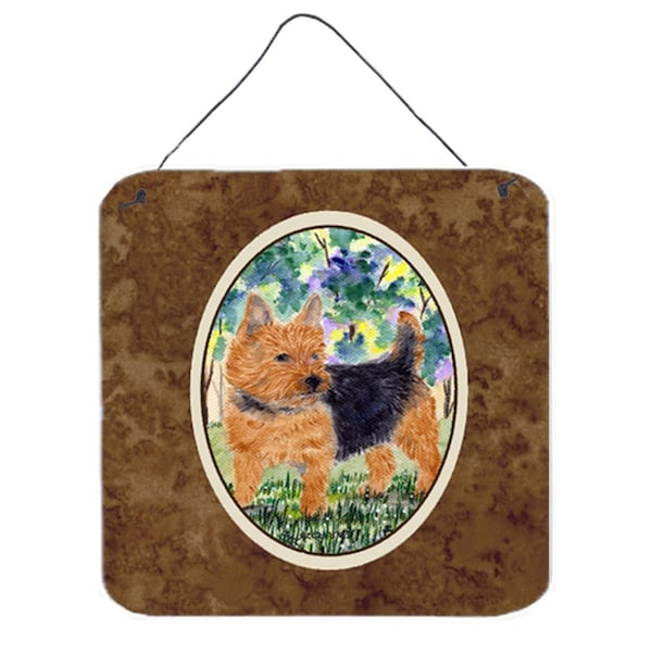 Micasa Norwich Terrier Aluminium Metal Wall Or Door Hanging Prints 6 x 6 In. - MI242044