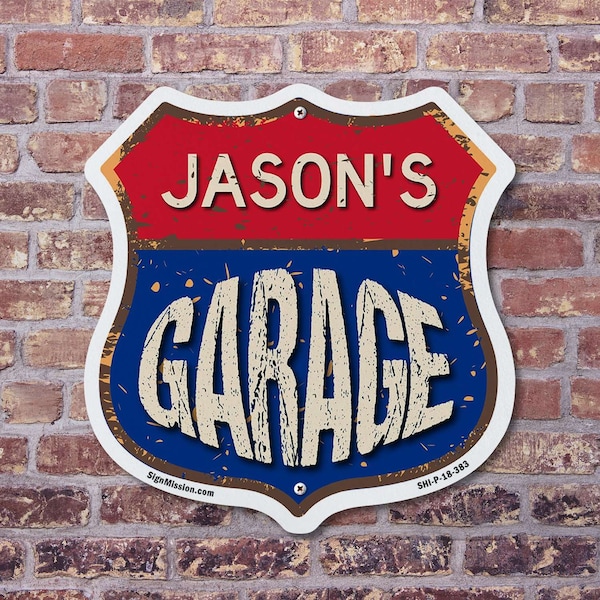 Signmission Jason's Garage, 12 inch X 12 inch, Plastic Sign, 2PK - SHI-P-2PACK-12-383-JASON