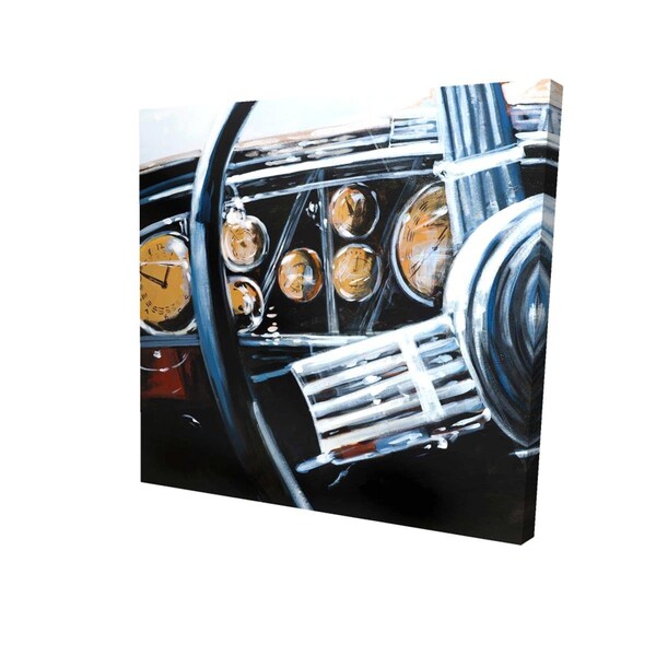 Begin Home Decor 16 x 16 in. Vintage Car Interior-Print on Canvas - 2080-1616-TR41