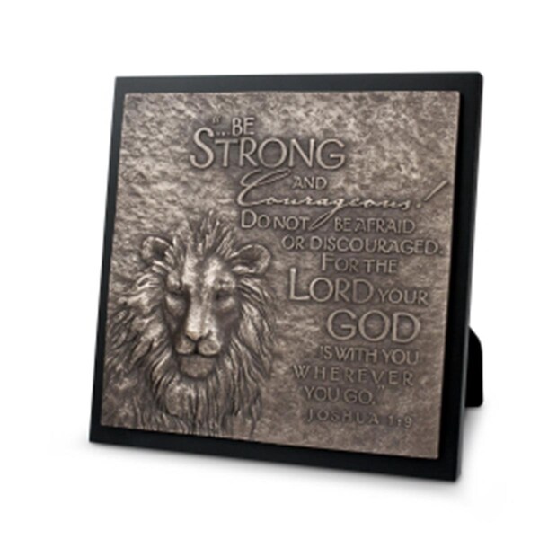 Lighthouse Christian Products 0 Plaque-Moments Of Faith - Lion Sculpture - No. 11710 - 79604