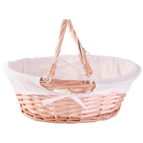 Vintiquewise Basket, Brown, Willow, 2 PK - QI003055W.2